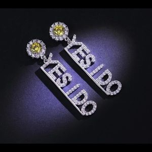 Wedding earrings silver